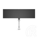 MULTIBRACKETS asztali konzol (2 képernyős, 15-28", VESA 75x75/100x100, fehér, gázrugós)