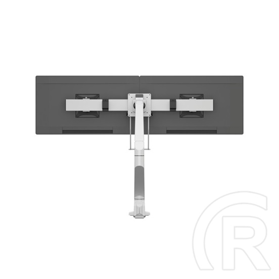 MULTIBRACKETS asztali konzol (2 képernyős, 15-28", VESA 75x75/100x100, fehér, gázrugós)