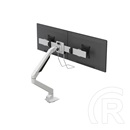 MULTIBRACKETS asztali konzol (2 képernyős, 15-28", VESA 75x75/100x100, fehér, gázrugós)