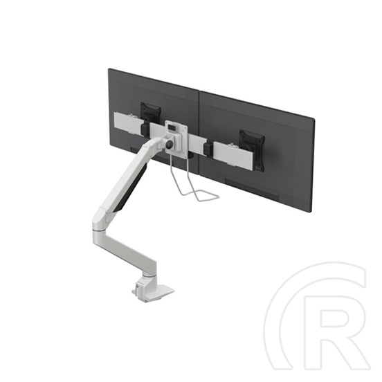 MULTIBRACKETS asztali konzol (2 képernyős, 15-28", VESA 75x75/100x100, fehér, gázrugós)