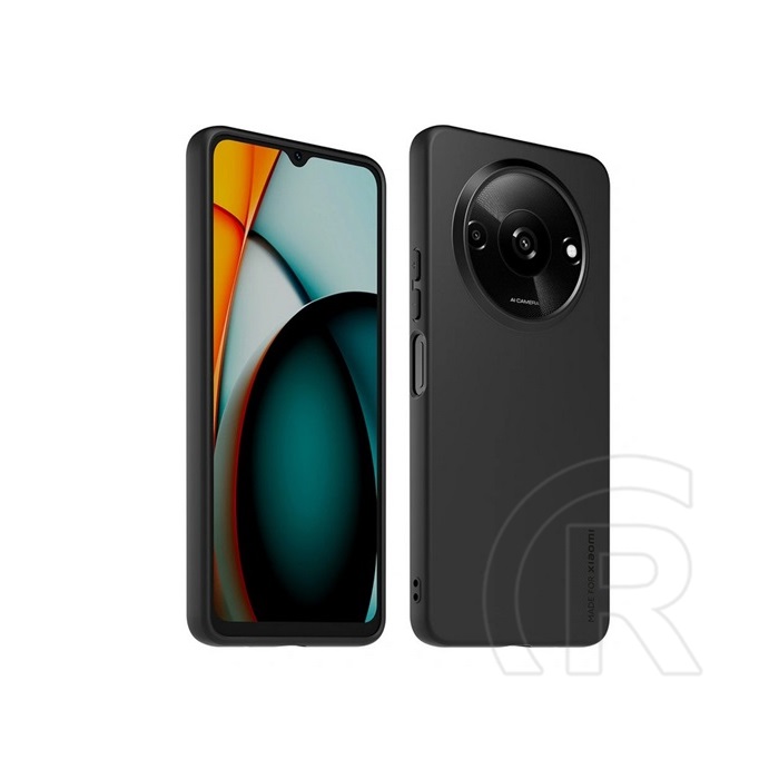 Made for Xiaomi Made for Xiaomi Xiaomi Redmi A3 Made for Xiaomi szilikon telefonvédő (ultravékony, matt + képernyővédő üveg) fekete