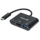 Manhattan USB 3.1 Type-C multiport adapter (HDMI, USB-A, USB-C)