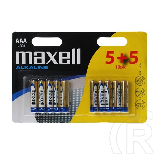 Maxell AAA alkáli elem (10db)