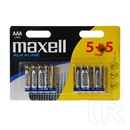 Maxell AAA alkáli elem (10db)