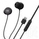 Maxell IN-BAX fejhallgató sztereo (USB-C, mikrofon, vezetékes, fekete)