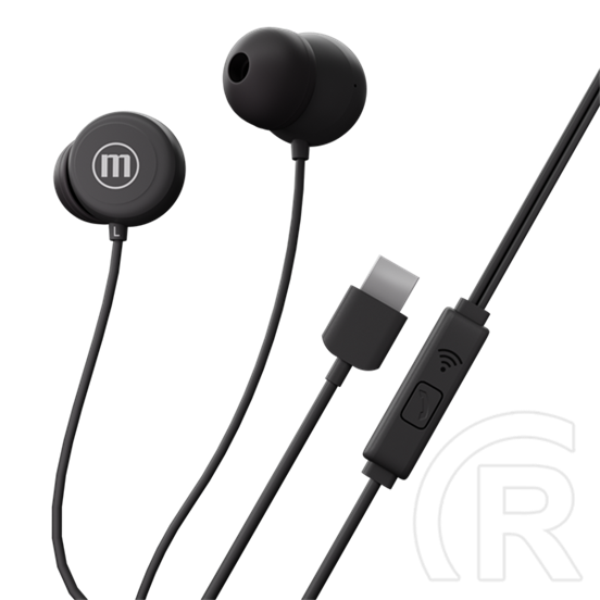 Maxell IN-BAX fejhallgató sztereo (USB-C, mikrofon, vezetékes, fekete)