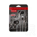 Maxell IN-BAX fejhallgató sztereo (USB-C, mikrofon, vezetékes, fekete)