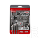 Maxell IN-BAX fejhallgató sztereo (USB-C, mikrofon, vezetékes, fekete)