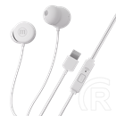Maxell IN-BAX fülhallgató (USB-C, vezetékes, mikrofon, sztereó, fehér)