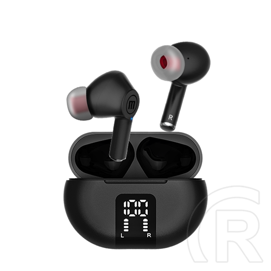 Maxell Maxpods bluetooth fejhallgató sztereo (TWS, ANC, ENC, mikrofon, transzparens mód, fekete)