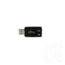 Media-Tech USB hangkártya (virtuális 5.1, USB 2.0, 2x 3,5 mm jack, külső)