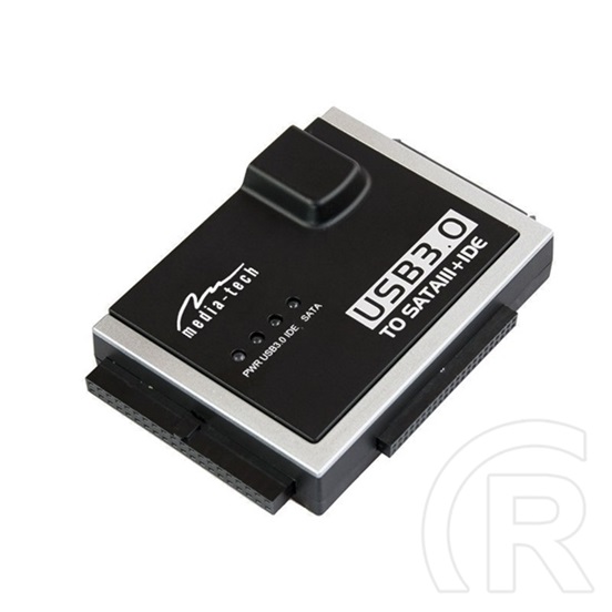 Media-Tech átalakító USB 3.0 - SATA/IDE (USB 3.0, SATA I-III, IDE, fekete)