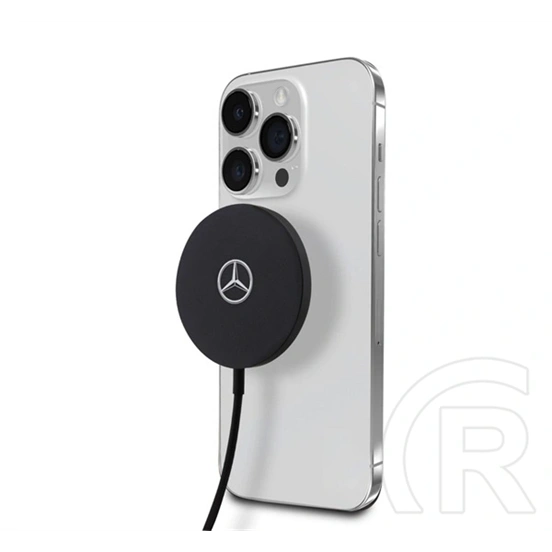 Mercedes-Benz asztali töltő (15W, gyorstöltő, wireless, magsafe, fekete)