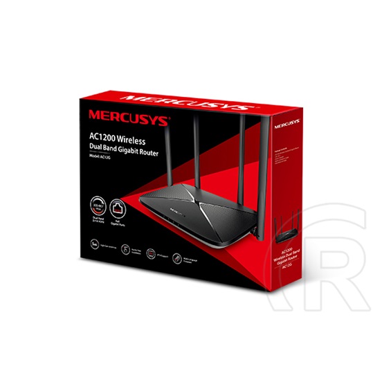 TP-Link Mercusys AC12G wifi router (AC1200, 2,4/5G, 3 x 1000 Mbps LAN)