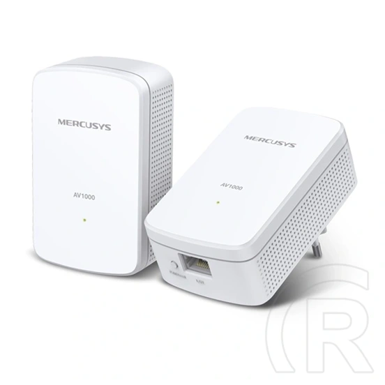 Mercusys MP500 AV1000 powerline adapter (2 db, 1 Gb/s, RJ45 1 db, 300 m, 220-240 V, fehér)
