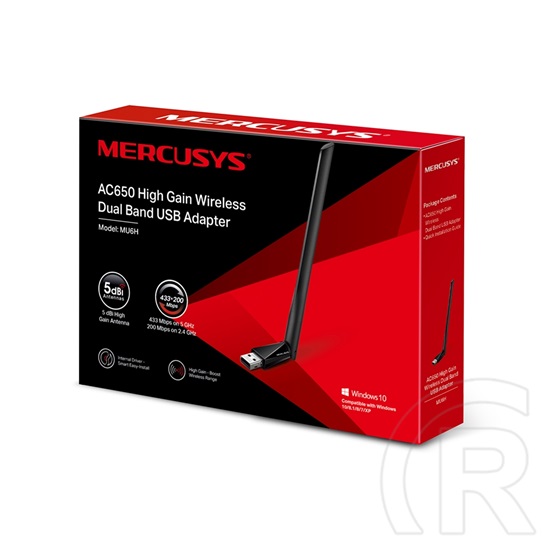 Mercusys MU6H Wireless AC650 hálózati kártya (USB)