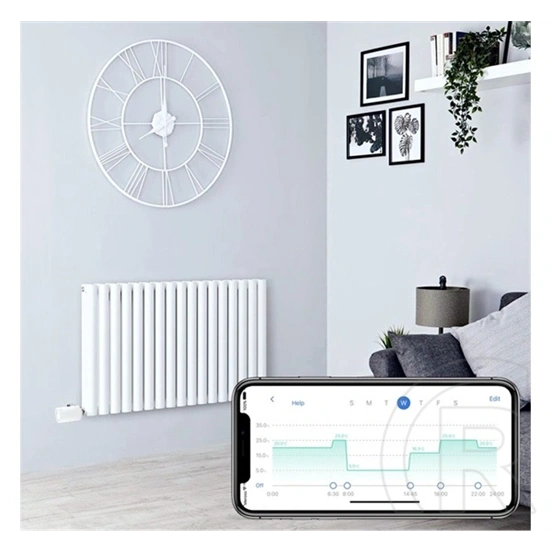 Meross mts150hk okos termosztatikus fej (hangvezérlés, mobil vezérlés, wifi, 433 MHz RF, fehér)