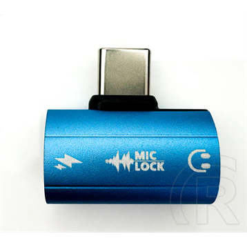 Mic-Lock Microphone Blocker adapter (USB-C, SoundPass & Secure Charger, kék)