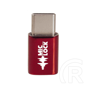 Mic-Lock Microphone Blocker adapter (USB-C, piros)