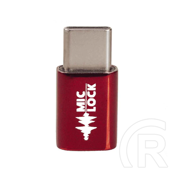 Mic-Lock Microphone Blocker adapter (USB-C, piros)