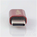Mic-Lock Microphone Blocker adapter (USB-C, piros)