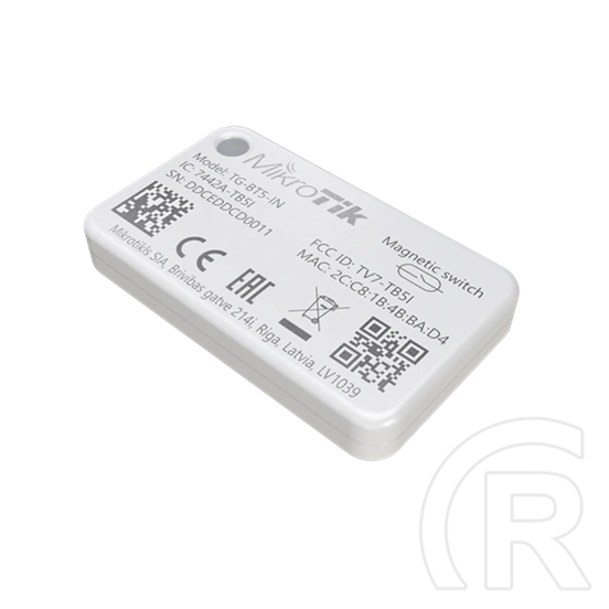 MikroTik Beltéri Bluetooth tag (Bluetooth 5.2, gyorsulásmérő, mágneses, akkumulátor, IP54, KNOT & IoT kompatibilis, TG-B