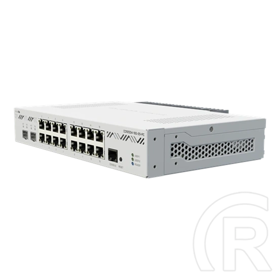 MikroTik CCR2004-16G-2S+PC router (passzív hűtés, 16x 10/100/1000 RJ45, 2x SFP+ 10G, 4GB RAM, fehér)