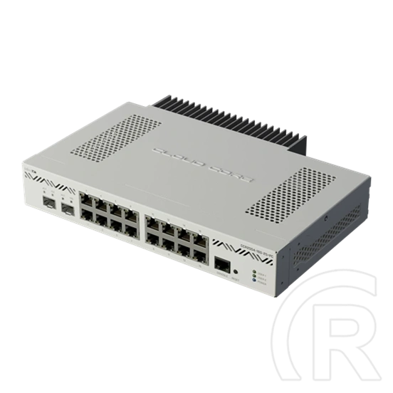 MikroTik CCR2004-16G-2S+PC router (passzív hűtés, 16x 10/100/1000 RJ45, 2x SFP+ 10G, 4GB RAM, fehér)