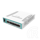 MikroTik CRS106-1C-5S switch/router (asztali, 1x 1 Gbps combo, 5x 1 Gbps SFP, 128 MB RAM, 16 MB flash, RouterOS L5)