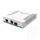 MikroTik CRS106-1C-5S switch/router (asztali, 1x 1 Gbps combo, 5x 1 Gbps SFP, 128 MB RAM, 16 MB flash, RouterOS L5)