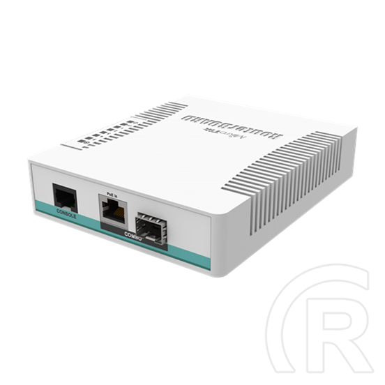 MikroTik CRS106-1C-5S switch/router (asztali, 1x 1 Gbps combo, 5x 1 Gbps SFP, 128 MB RAM, 16 MB flash, RouterOS L5)