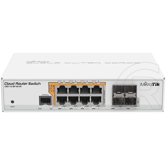 MikroTik CRS112-8P-4S-IN 8 port Gigabit PoE smart switch