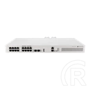 MikroTik CRS418-8P-8G-2S+RM switch (8x Gigabit PoE RJ45, 2x 10G SFP+, 150 W PoE, 2x tápegység, rack)