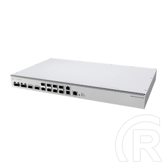MikroTik CRS812 DDQ rackbe szerelhető switch (8×50G SFP56, 2×200G QSFP56, 2×400G QSFP56-DD, 2×10G Ethernet)