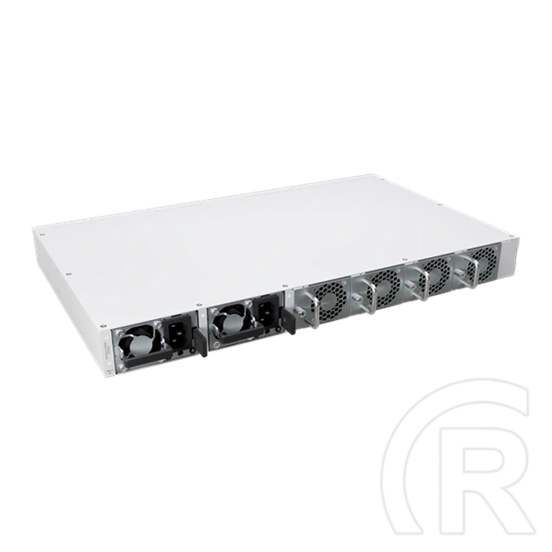MikroTik CRS812 DDQ rackbe szerelhető switch (8×50G SFP56, 2×200G QSFP56, 2×400G QSFP56-DD, 2×10G Ethernet)