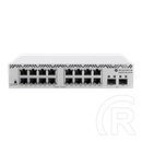 MikroTik CSS318-16G-2S+IN 16-port Gigabit switch (2x SFP+ 10G, 16x 10/100/1000, SwOS, passzív hűtés, 13W, IP20)