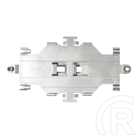 MikroTik DINrail Pro rögzítőkeret (LtAP mini kompatibilis, 35×7,5 mm DIN-sínhez, fém, ezüst)