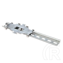MikroTik DINrail Pro rögzítőkeret (LtAP mini kompatibilis, 35×7,5 mm DIN-sínhez, fém, ezüst)