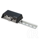 MikroTik DINrail Pro rögzítőkeret (LtAP mini kompatibilis, 35×7,5 mm DIN-sínhez, fém, ezüst)