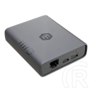MikroTik KNOT LTE4 ipari gateway (LTE Cat4 150 Mbps, nanoSIM, 1x 1G Ethernet, PoE-in, GNSS, BLE, -40–70°C, IP20)
