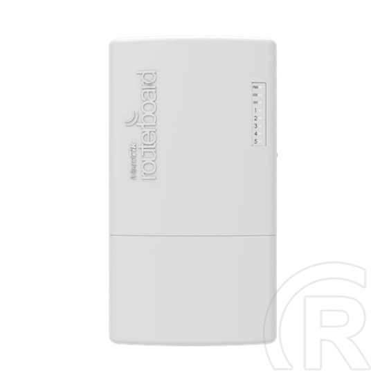 MikroTik PowerBox Pro kültéri router (5x Gigabit, 4x PoE kimenet, 1x SFP, PoE-IN/DC, RouterOS, fehér)