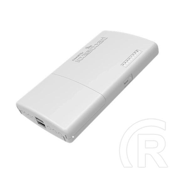 MikroTik PowerBox Pro kültéri router (5x Gigabit, 4x PoE kimenet, 1x SFP, PoE-IN/DC, RouterOS, fehér)