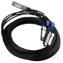 MikroTik QSFP28 breakout kábel (4x SFP28, 3 m, 40/100G, fekete/króm)