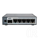 MikroTik hEX S (2025) router (5x Gigabit, 1x SFP 2,5G, USB 3.0, microSD, PoE-in/out, 512MB, 128MB)
