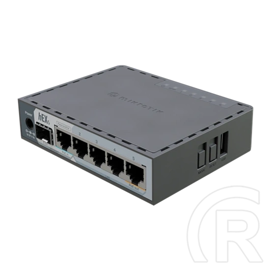MikroTik hEX S (2025) router (5x Gigabit, 1x SFP 2,5G, USB 3.0, microSD, PoE-in/out, 512MB, 128MB)