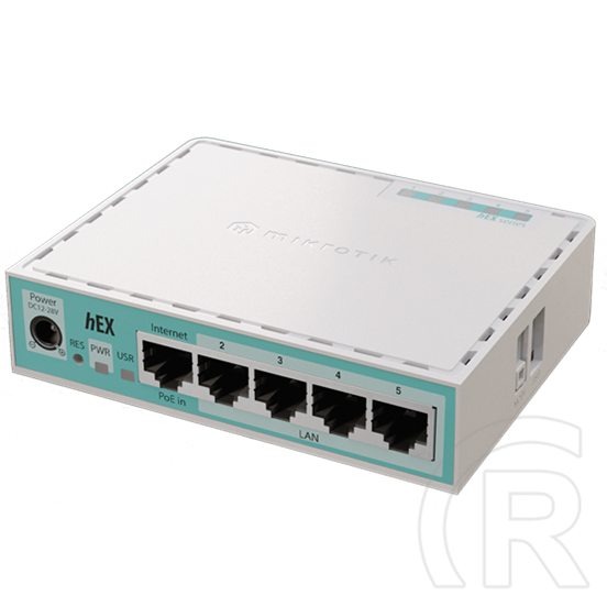 MikroTik hEX refresh E50UG vezetékes router (5x1000 Mbps, beltéri, 512 MB RAM, 128 MB NAND, RouterOS v7)