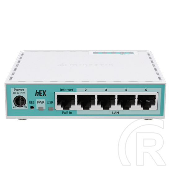 MikroTik hEX refresh E50UG vezetékes router (5x1000 Mbps, beltéri, 512 MB RAM, 128 MB NAND, RouterOS v7)
