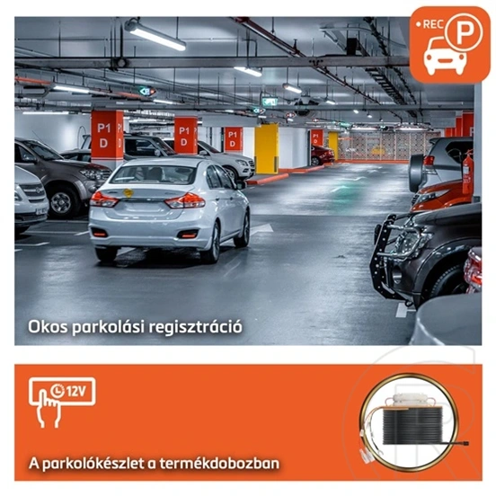 Mio MiVue 802W Pro menetrögzítő kamera (2.5K 1440p, 140° látószög, 3 tengelyű G-szenzor, Wi-Fi, 240mAh akkumulátor, park