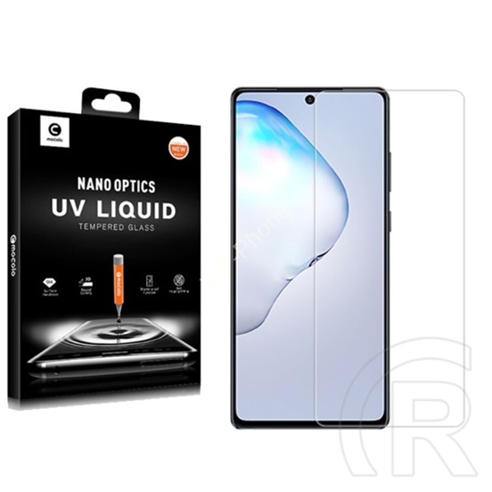 Mocolo Samsung Galaxy S10 Plus (SM-G975) uv liquid képernyővédő üveg (3d full cover, íves, karcálló + uv lámpa) átlátszó
