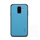 Mofi Bright Shield Samsung Galaxy A6 (2018) tok (szilikon keret, textil hátlap, kék)